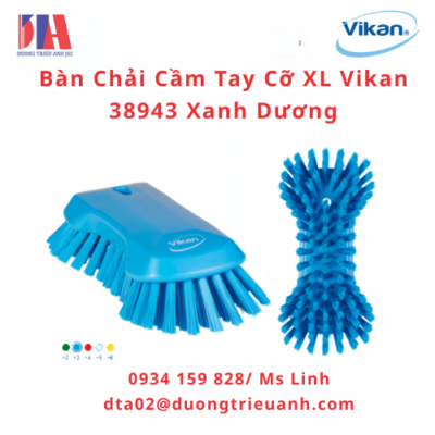 ban chai cam tay co xl vikan 38943 xanh duong