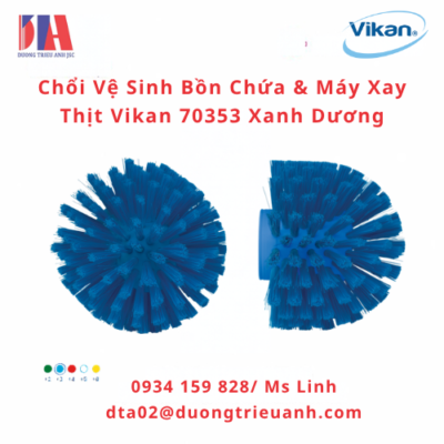 choi ve sinh bon chua&may xay thit vikan 70353 xanh duong