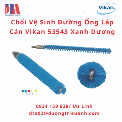 choi ve sinh duong ong lap can vikan 53543 xanh duong