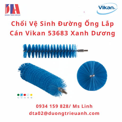 choi ve sinh duong ong lap can vikan 53683 xanh duong