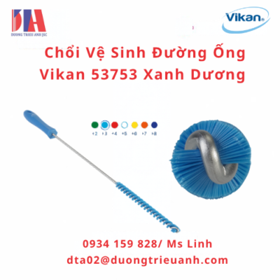 choi ve sinh duong ong vikan 53753 xanh duong