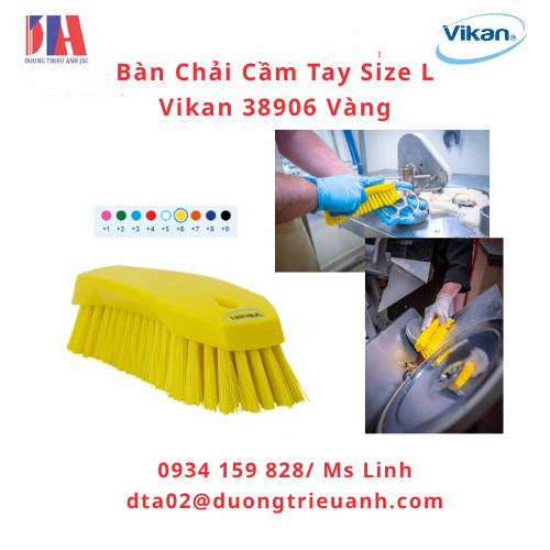 ban chai cam tay size L vikan 38906 vang