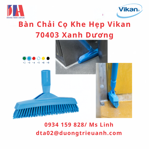 ban chai co khe hep vikan 70403 xanh duong