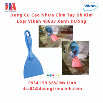 dung cu cao nhua cam tay do kim loai vikan 40633 xanh duong