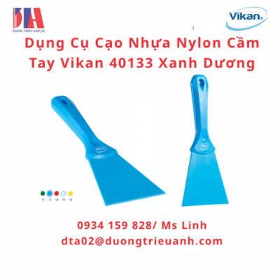 dung cu cao nhua nylon cam tay vikan 40133 xanh duong